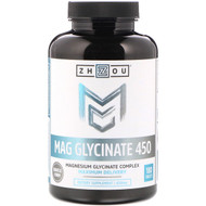 <img alt="Zhou Nutrition, Mag Glycinate 450, 450 mg, 180 Tablets" title="Zhou Nutrition, Mag Glycinate 450, 450 mg, 180 Tablets,859805006225"