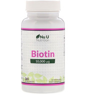 <img alt="Nu U Nutrition, Biotin, 10,000 ??p, 365 Vegan Tablets" title="Nu U Nutrition, Biotin, 10,000 ??p, 365 Vegan Tablets,810028760011"