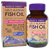 <img alt="Wileys Finest, Wild Alaskan Fish Oil, Prenatal DHA, 600 mg, 60 Fish Softgels" title="Wileys Finest, Wild Alaskan Fish Oil, Prenatal DHA, 600 mg, 60 Fish Softgels,857188004036"