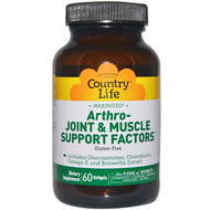 <img alt="Country Life, Arthro - Joint & Muscle Support Factors, 60 Softgels" title="Country Life, Arthro - Joint & Muscle Support Factors, 60 Softgels,015794049838"