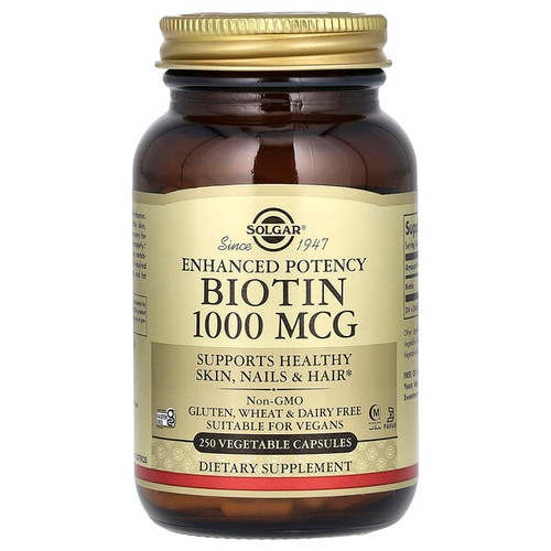 <img alt="Solgar, Biotin, 1,000 mcg, 250 Vegetable Capsules" title="Solgar, Biotin, 1,000 mcg, 250 Vegetable Capsules,033984003125"