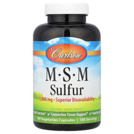 <img alt="Carlson, MSM Sulfur, 180 Vegetarian Capsules" title="Carlson, MSM Sulfur, 180 Vegetarian Capsules,088395087226"