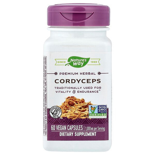<img alt="Natures Way, Cordyceps, 60 Vegan Capsules (500 mg per Capsule)" title="Natures Way, Cordyceps, 60 Vegan Capsules (500 mg per Capsule),033674153840"