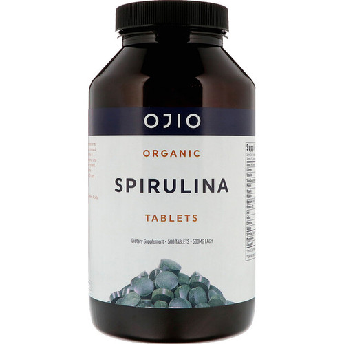 <img alt="Ojio, Organic Spirulina, 500 mg, 500 Tablets" title="Ojio, Organic Spirulina, 500 mg, 500 Tablets,845772007044"