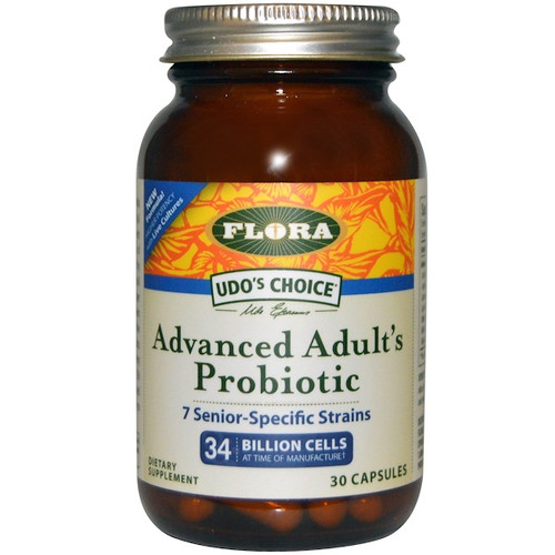 <img alt="Flora, Udos Choice, Advanced Adults Probiotic, 30 Capsules" title="Flora, Udos Choice, Advanced Adults Probiotic, 30 Capsules,061998619681"