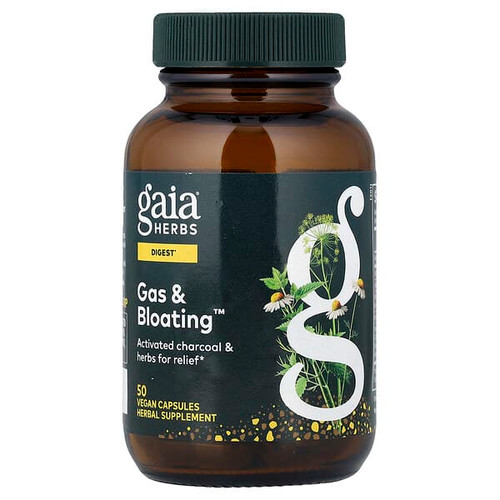 <img alt="Gaia Herbs, Gas & Bloating, 50 Vegan Capsules" title="Gaia Herbs, Gas & Bloating, 50 Vegan Capsules,751063996198"