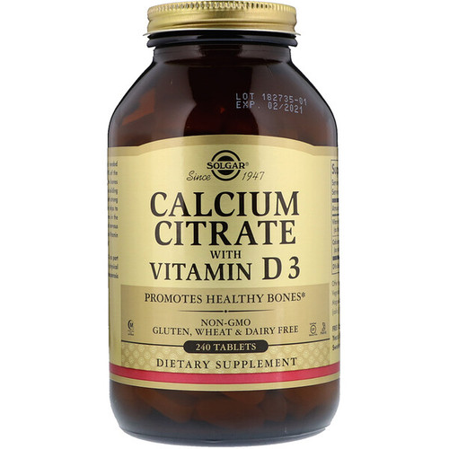 <img alt="Solgar, Calcium Citrate with Vitamin D3, 240 Tablets" title="Solgar, Calcium Citrate with Vitamin D3, 240 Tablets,033984004320"