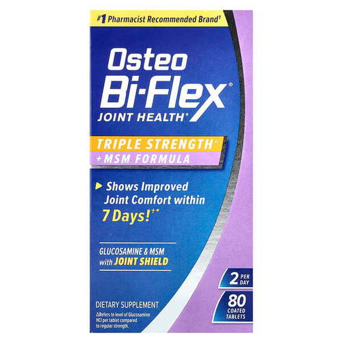 <img alt="Osteo Bi-Flex, Joint Health, Triple Strength + MSM Formula, 80 Coated Tablets" title="Osteo Bi-Flex, Joint Health, Triple Strength + MSM Formula, 80 Coated Tablets,030768541279"