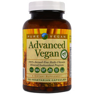 <img alt="Pure Vegan, Advanced Vegan, 60 Veggie Caps" title="Pure Vegan, Advanced Vegan, 60 Veggie Caps,013886710000"