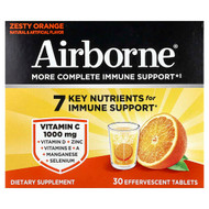 <img alt="AirBorne, More Complete Immune Support, Zesty Orange, 3 Tubes, 10 Effervescent Tablets Each" title="AirBorne, More Complete Immune Support, Zesty Orange, 3 Tubes, 10 Effervescent Tablets Each,647865100300"