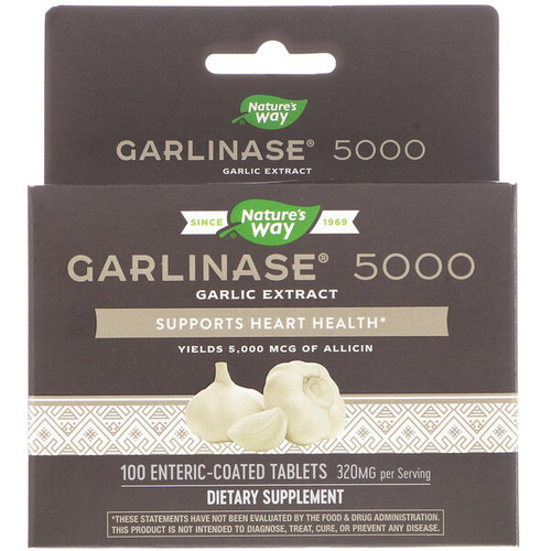 <img alt="Natures Way, Garlinase 5000, 320 mg , 100 Enteric-Coated Tablets" title="Natures Way, Garlinase 5000, 320 mg , 100 Enteric-Coated Tablets,763948085019"