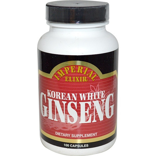 <img alt="Imperial Elixir, Korean White Ginseng, 100 Capsules" title="Imperial Elixir, Korean White Ginseng, 100 Capsules,715783385021"