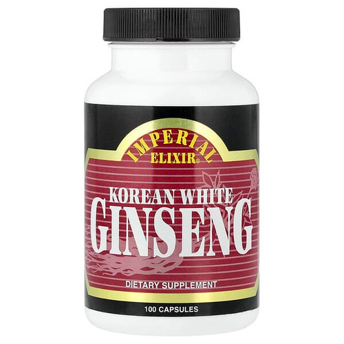 <img alt="Imperial Elixir, Korean White Ginseng, 100 Capsules (500 mg per Capsule)" title="Imperial Elixir, Korean White Ginseng, 100 Capsules (500 mg per Capsule),715783385021"