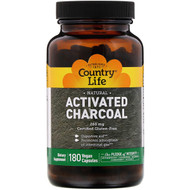 <img alt="Country Life, Activated Charcoal, 260 mg, 180 Vegan Capsules" title="Country Life, Activated Charcoal, 260 mg, 180 Vegan Capsules,015794034933"