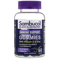 <img alt="Sambucol, Black Elderberry, Immune Support Gummies with Vitamin C & Zinc, Natural Berry, 60 Gummies" title="Sambucol, Black Elderberry, Immune Support Gummies with Vitamin C & Zinc, Natural Berry, 60 Gummies,896116001310"
