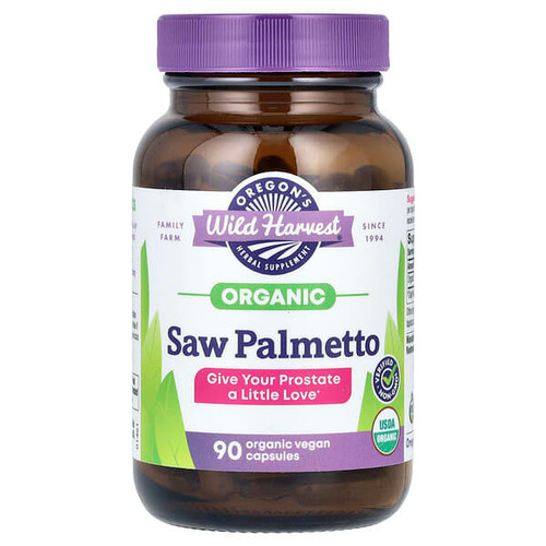 <img alt="Oregons Wild Harvest, Organic Saw Palmetto, 90 Organic Vegan Capsules (585 mg per Capsule)" title="Oregons Wild Harvest, Organic Saw Palmetto, 90 Organic Vegan Capsules (585 mg per Capsule),706195000534"