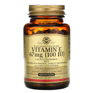 <img alt="Solgar, Naturally Sourced Vitamin E, 67 mg (100 IU), 100 Softgels" title="Solgar, Naturally Sourced Vitamin E, 67 mg (100 IU), 100 Softgels,033984034617"