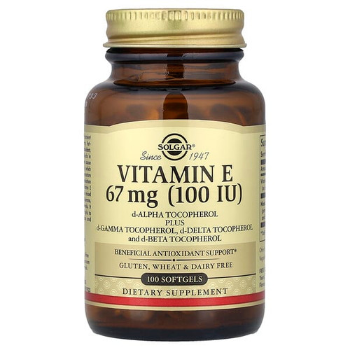 <img alt="Solgar, Vitamin E, 67 mg (100 IU), 100 Softgels" title="Solgar, Vitamin E, 67 mg (100 IU), 100 Softgels,033984034617"