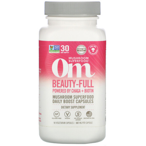 <img alt="Organic Mushroom Nutrition, Beauty-Full, Powered by Chaga + Biotin, 667 mg, 90 Vegetarian Capsules" title="Organic Mushroom Nutrition, Beauty-Full, Powered by Chaga + Biotin, 667 mg, 90 Vegetarian Capsules,856210008189"