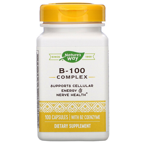 <img alt="Natures Way, B-100 Complex, with B2 Coenzyme, 100 Capsules" title="Natures Way, B-100 Complex, with B2 Coenzyme, 100 Capsules,033674405215"