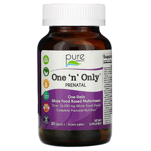 <img alt="Pure Essence Labs One 'n' Only PreNatal Multiple -- 30 Tablets" title="Pure Essence Labs One 'n' Only PreNatal Multiple -- 30 Tablets,659670018039"