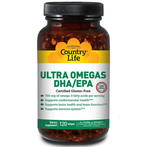 <img alt="Country Life, Ultra Omegas DHA / EPA, 120 Softgels" title="Country Life, Ultra Omegas DHA / EPA, 120 Softgels,015794045168"