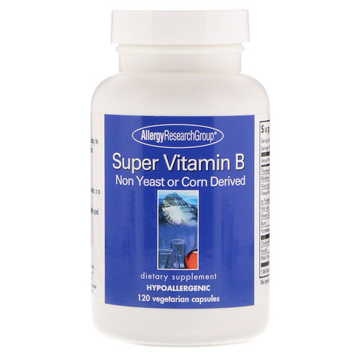 <img alt="Allergy Research Group, Super Vitamin B Complex, 120 Vegetarian Capsules" title="Allergy Research Group, Super Vitamin B Complex, 120 Vegetarian Capsules,713947703407"
