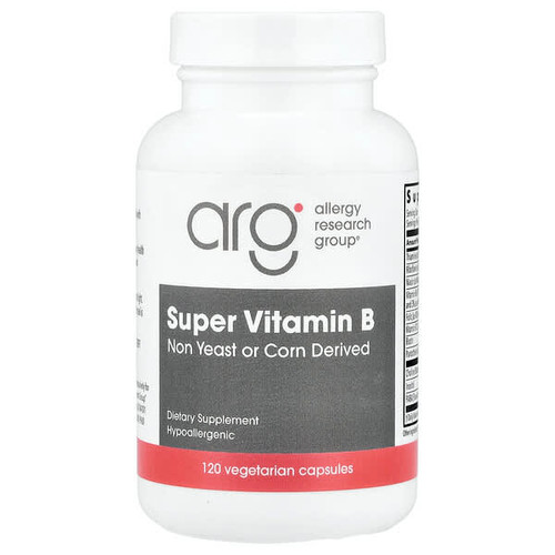 <img alt="Allergy Research Group, Super Vitamin B, 120 Vegetarian Capsules" title="Allergy Research Group, Super Vitamin B, 120 Vegetarian Capsules,713947703407"