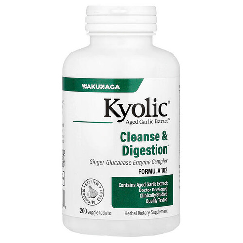 <img alt="Kyolic, Aged Garlic Extract, Cleanse & Digestion, Formula 102, 200 Veggie Tablets" title="Kyolic, Aged Garlic Extract, Cleanse & Digestion, Formula 102, 200 Veggie Tablets,023542102322"