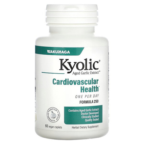 <img alt="Kyolic, Aged Garlic Extract, Cardiovascular Health, One Per Day, Formula 250, 60 Vegan Caplets (1,000 mg per Capsule)" title="Kyolic, Aged Garlic Extract, Cardiovascular Health, One Per Day, Formula 250, 60 Vegan Caplets (1,000 mg per Capsule),023542250665"