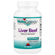 <img alt="Nutricology, Liver Beef, Natural Glandular, 125 Vegicaps" title="Nutricology, Liver Beef, Natural Glandular, 125 Vegicaps,713947504707"