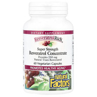 <img alt="Natural Factors, ResveratrolRich, Resveratrol Concentrate, Super Strength, 60 Vegetarian Capsules" title="Natural Factors, ResveratrolRich, Resveratrol Concentrate, Super Strength, 60 Vegetarian Capsules,068958045276"
