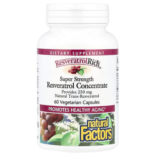 <img alt="Natural Factors, ResveratrolRich, Resveratrol Concentrate, Super Strength, 60 Vegetarian Capsules" title="Natural Factors, ResveratrolRich, Resveratrol Concentrate, Super Strength, 60 Vegetarian Capsules,068958045276"