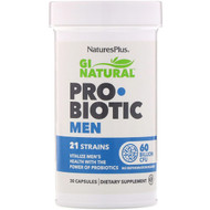 <img alt="Natures Plus, GI Natural Probiotic Men, 60 Billion CFU, 30 Capsules" title="Natures Plus, GI Natural Probiotic Men, 60 Billion CFU, 30 Capsules,097467439047"