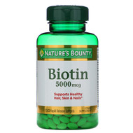 <img alt="Natures Bounty, Biotin, 5000 mcg, 150 Rapid Release Softgels" title="Natures Bounty, Biotin, 5000 mcg, 150 Rapid Release Softgels,074312296192"