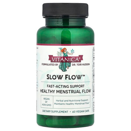 <img alt="Vitanica, Slow Flow, Healthy Menstrual Flow, 60 Vegan Caps" title="Vitanica, Slow Flow, Healthy Menstrual Flow, 60 Vegan Caps,708118021305"