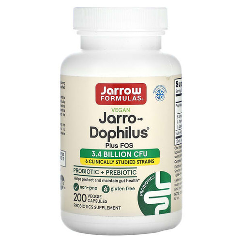 <img alt="Jarrow Formulas, Vegan Jarro-Dophilus Plus FOS, 200 Veggie Capsules" title="Jarrow Formulas, Vegan Jarro-Dophilus Plus FOS, 200 Veggie Capsules,790011030126"
