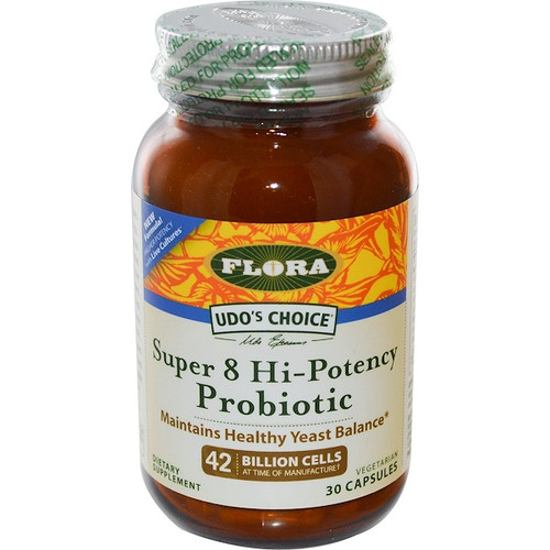<img alt="Flora, Udos Choice, Super 8 Hi-Potency Probiotic, 30 Capsules" title="Flora, Udos Choice, Super 8 Hi-Potency Probiotic, 30 Capsules,061998619582"