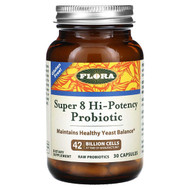 <img alt="Flora, Super 8 Hi-Potency Probiotic, 42 Billion Cells, 30 Capsules" title="Flora, Super 8 Hi-Potency Probiotic, 42 Billion Cells, 30 Capsules,061998619582"