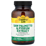 <img alt="Country Life, Saw Palmetto & Pygeum Extract, 90 Vegan Capsules" title="Country Life, Saw Palmetto & Pygeum Extract, 90 Vegan Capsules,015794019008"