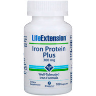<img alt="Life Extension, Iron Protein Plus, 300 mg, 100 Capsules" title="Life Extension, Iron Protein Plus, 300 mg, 100 Capsules,737870167716"