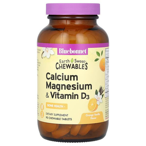 <img alt="Bluebonnet Nutrition, EarthSweet Chewables, Calcium, Magnesium & Vitamin D3, Orange Vanilla, 90 Chewable Tablets" title="Bluebonnet Nutrition, EarthSweet Chewables, Calcium, Magnesium & Vitamin D3, Orange Vanilla, 90 Chewable Tablets,743715007437"