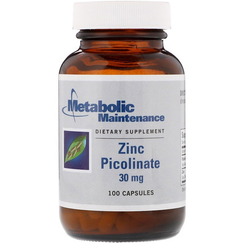 <img alt="Metabolic Maintenance, Zinc Picolinate, 30 mg, 100 Capsules" title="Metabolic Maintenance, Zinc Picolinate, 30 mg, 100 Capsules,838287004363"