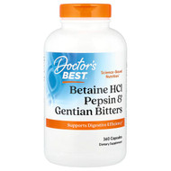 <img alt="Doctors Best, Betaine HCl, Pepsin and Gentian Bitters, 360 Capsules" title="Doctors Best, Betaine HCl, Pepsin and Gentian Bitters, 360 Capsules,753950003156"