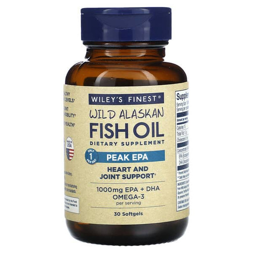 <img alt="Wileys Finest, Wild Alaskan Fish Oil, Peak EPA, 30 Softgels" title="Wileys Finest, Wild Alaskan Fish Oil, Peak EPA, 30 Softgels,857188004012"