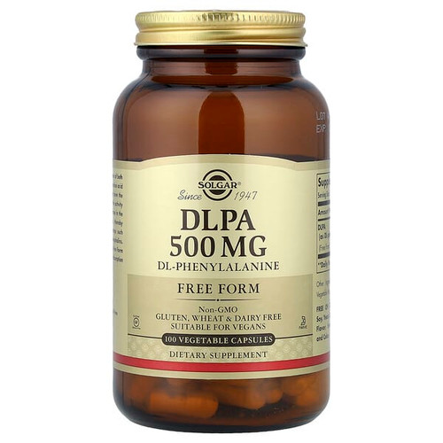 <img alt="Solgar, DLPA, 500 mg, 100 Vegetable Capsules" title="Solgar, DLPA, 500 mg, 100 Vegetable Capsules,033984010116"