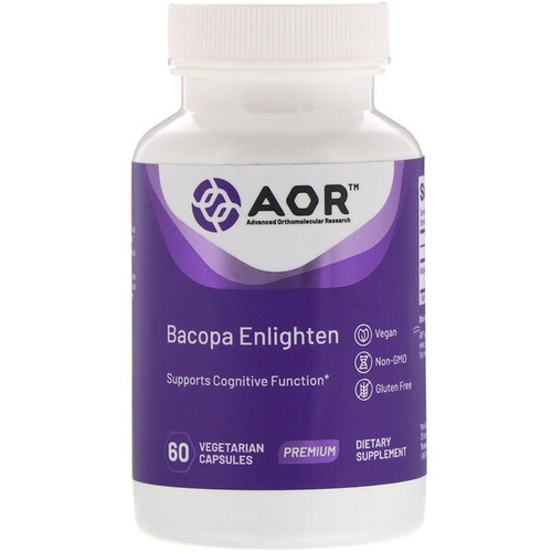 <img alt="Advanced Orthomolecular Research AOR, Bacopa Enlighten, 60 Vegetarian Capsules" title="Advanced Orthomolecular Research AOR, Bacopa Enlighten, 60 Vegetarian Capsules,624917080254"