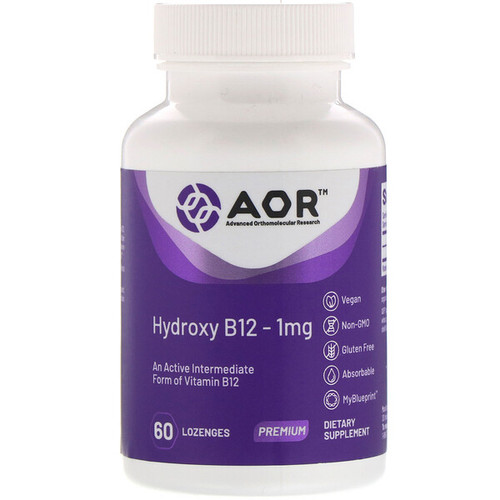 <img alt="Advanced Orthomolecular Research AOR, Hydroxy B12, 1 mg, 60 Lozenges" title="Advanced Orthomolecular Research AOR, Hydroxy B12, 1 mg, 60 Lozenges,624917083255"