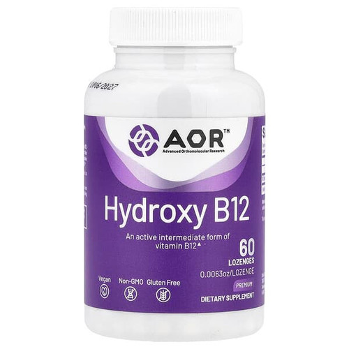 <img alt="Advanced Ortho Research AOR, Hydroxy B12, 1,000 mcg, 60 Lozenges" title="Advanced Ortho Research AOR, Hydroxy B12, 1,000 mcg, 60 Lozenges,624917083255"