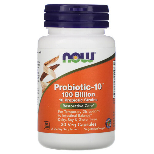 <img alt="Now Foods, Probiotic-10, 100 Billion, 30 Veg Capsules" title="Now Foods, Probiotic-10, 100 Billion, 30 Veg Capsules,733739029317"